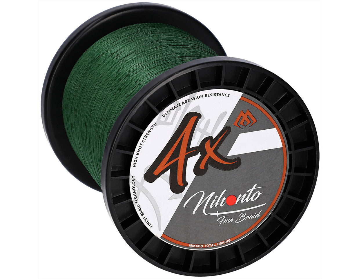 Mikado Geflochtene Schnüre - Nihonto Fine Braid - 0.50mm/41.8kg/3000m - Grün - 1 Spule