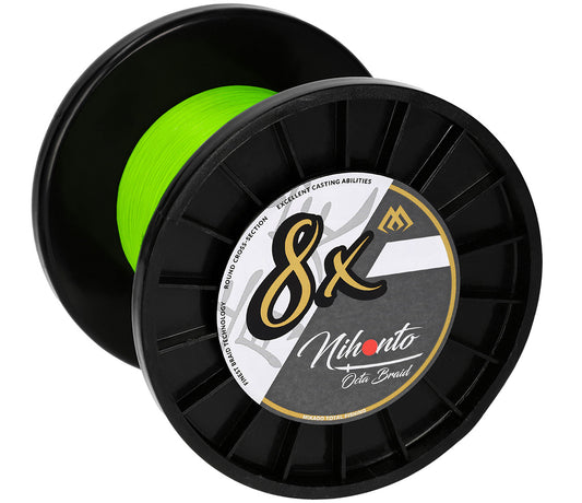 Mikado Geflochtene Schnüre - Nihonto Octa Braid - 0.14mm/10.15kg/3000m - Fluo - 1 Spule