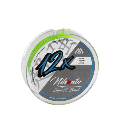 Mikado Geflochtene Schnüre - Nihonto Super X-Braid - 0.10mm/8.25kg/150m - Fluo - 1 Spule