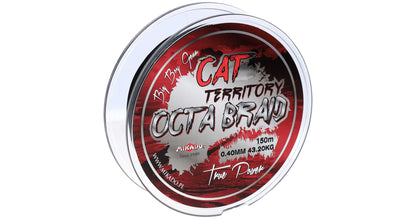 Mikado Geflochtene Schnüre - Cat Territory Octa Braid - 0.60mm/61.8kg/150m - Grün - 1 Spule