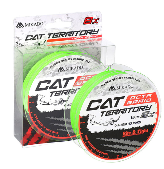 Mikado Geflochtene Schnüre - Cat Territory Octa Braid - 0.60mm/61.8kg/150m - Fluo - 1 Spule