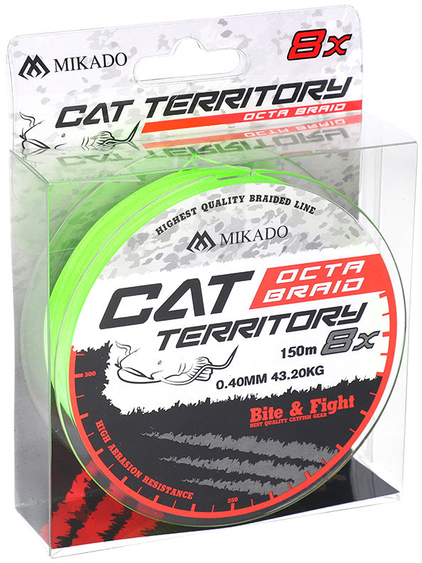 Mikado Geflochtene Schnüre - Cat Territory Octa Braid - 0.40mm/39.8kg/150m - Fluo - 1 Spule