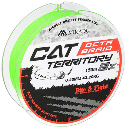 Mikado Geflochtene Schnüre - Cat Territory Octa Braid - 0.40mm/39.8kg/150m - Fluo - 1 Spule