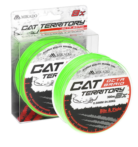 Mikado Geflochtene Schnüre - Cat Territory Octa Braid - 0.40mm/43.2kg/300m - Fluo - 1 Spule
