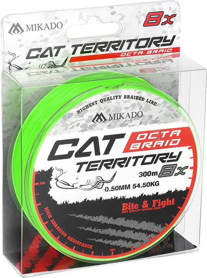 Mikado Geflochtene Schnüre - Cat Territory Octa Braid - 0.40mm/43.2kg/300m - Fluo - 1 Spule