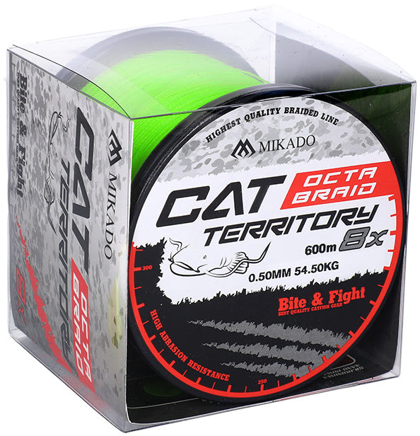 Mikado Geflochtene Schnüre - Cat Territory Octa Braid - 0.40mm/39.8kg/600m - Fluo - 1 Spule