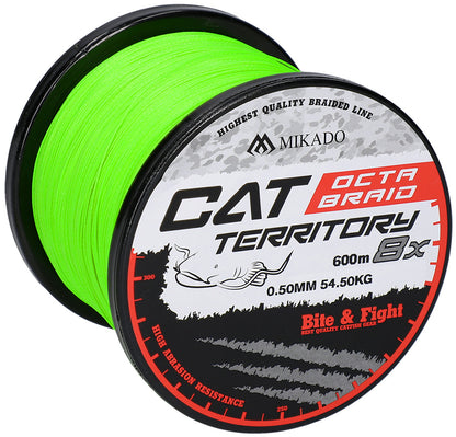 Mikado Geflochtene Schnüre - Cat Territory Octa Braid - 0.40mm/39.8kg/600m - Fluo - 1 Spule