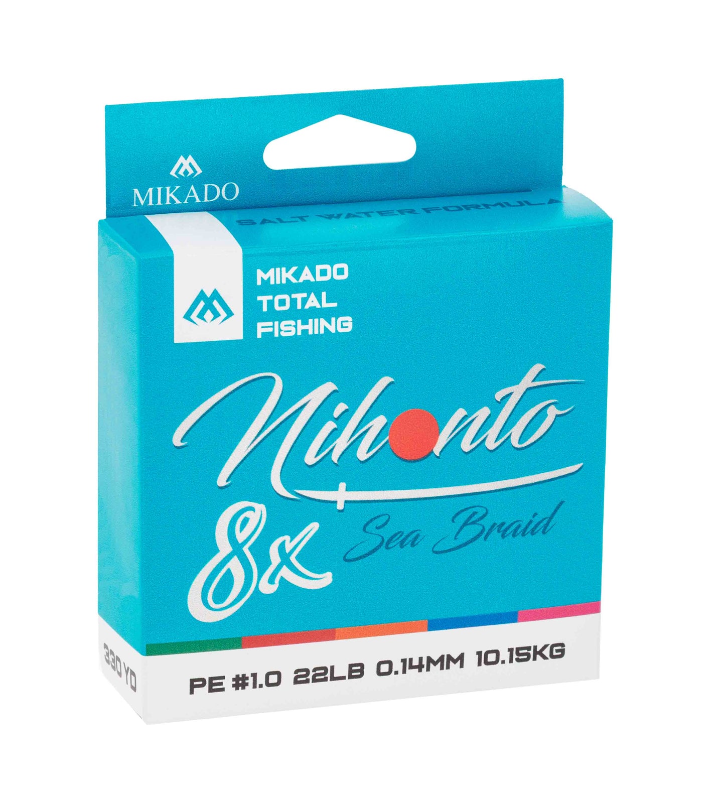 Mikado Geflochtene Schnüre - Nihonto Sea Braid - 0.14mm/10.15kg/300M - Mehrfarbig - 1 Spule