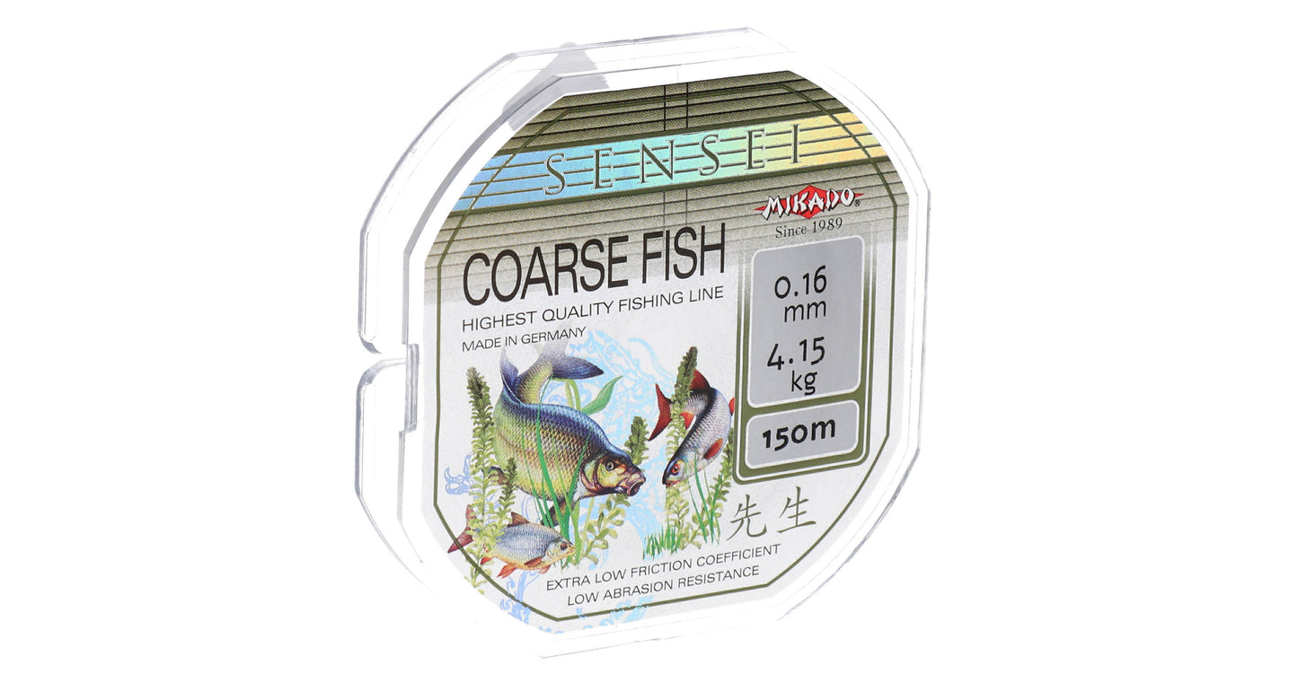 Mikado Schnur - Sensei Coarse Fish - 0.24mm/7.60kg/150m - 1 Spule