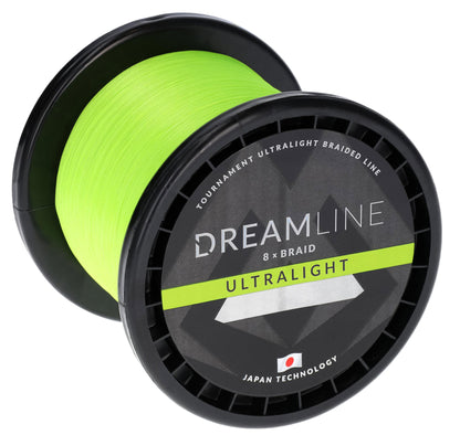 Mikado Geflochtene Schnüre - Dreamline Ultralight - 0.058mm/4.43kg/2100m - Fluo Grün - 1 Spule