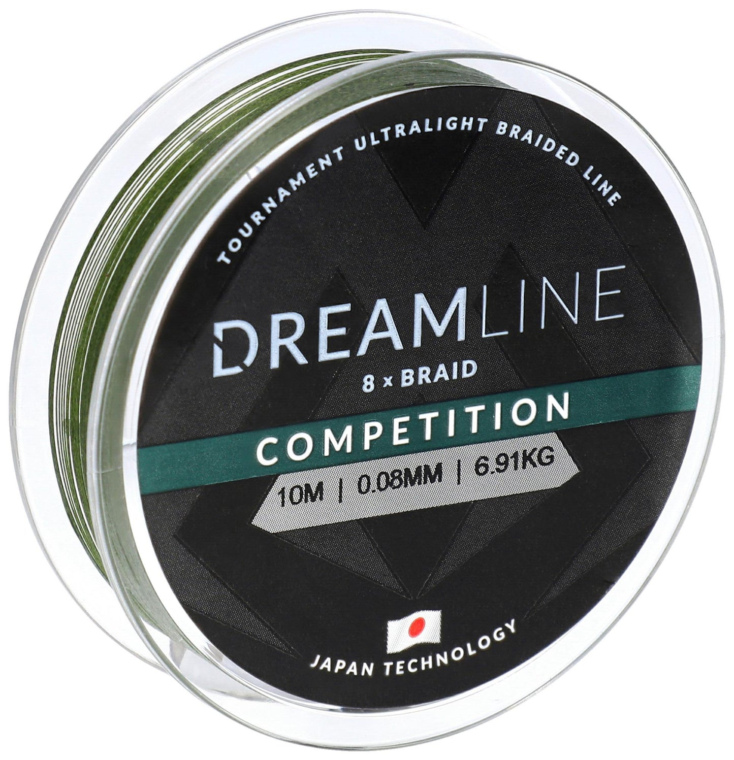 Mikado Geflochtene Schnüre - Dreamline Competition - 0.10mm/8.73kg/10m - Grün - 1 Spule
