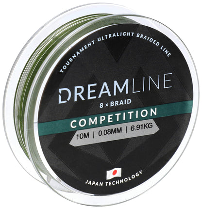 Mikado Geflochtene Schnüre - Dreamline Competition - 0.20mm/20.83kg/10m - Grün - 1 Spule