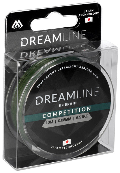 Mikado Geflochtene Schnüre - Dreamline Competition - 0.14mm/12.98kg/10m - Grün - 1 Spule