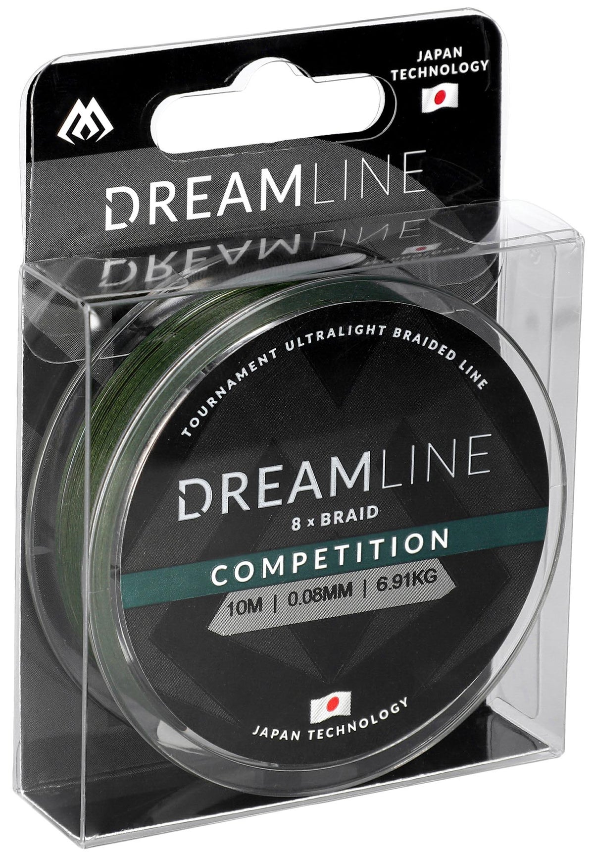 Mikado Geflochtene Schnüre - Dreamline Competition - 0.18mm/18.32kg/10m - Grün - 1 Spule