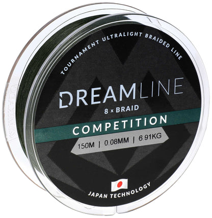 Mikado Geflochtene Schnüre - Dreamline Competition - 0.12mm/10.21kg/150m - Grün - 1 Spule