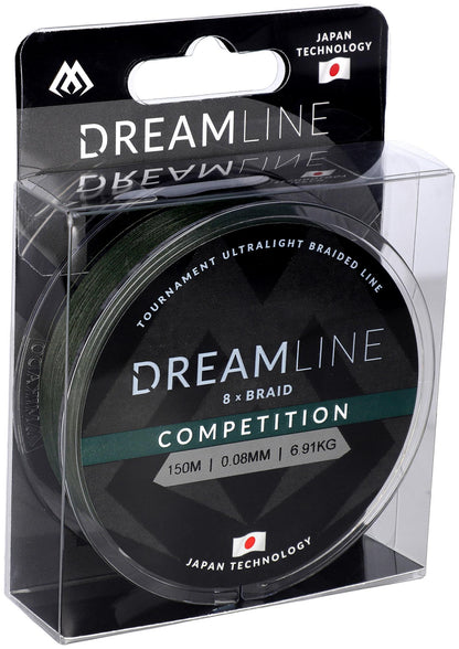 Mikado Geflochtene Schnüre - Dreamline Competition - 0.18mm/18.32kg/150m - Grün - 1 Spule