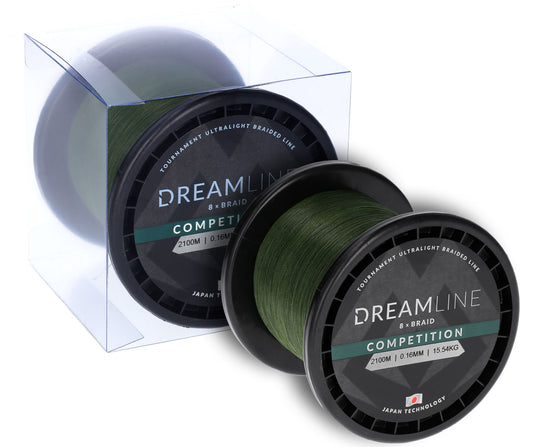Mikado Geflochtene Schnüre - Dreamline Competition - 0.08mm/6.91kg/2100m - Grün - 1 Spule