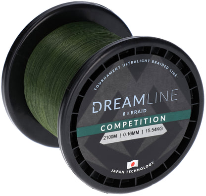 Mikado Geflochtene Schnüre - Dreamline Competition - 0.10mm/8.73kg/2100m - Grün - 1 Spule
