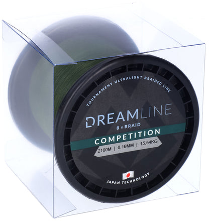 Mikado Geflochtene Schnüre - Dreamline Competition - 0.18mm/18.32kg/2100m - Grün - 1 Spule