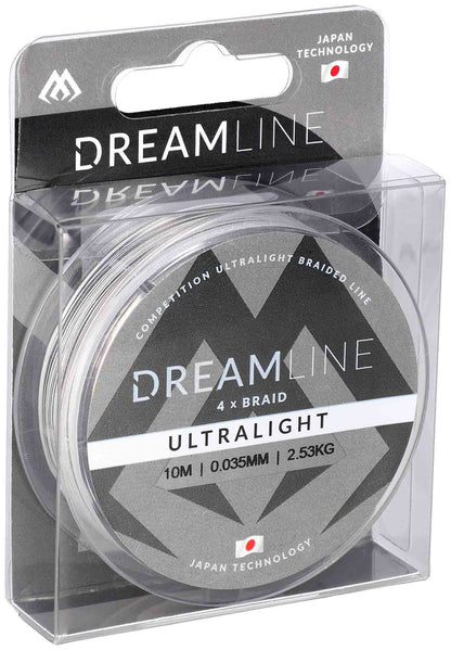 Mikado Geflochtene Schnüre - Dreamline Ultralight - 0.035mm/2.53kg/10m - Weiss - 1 Spule