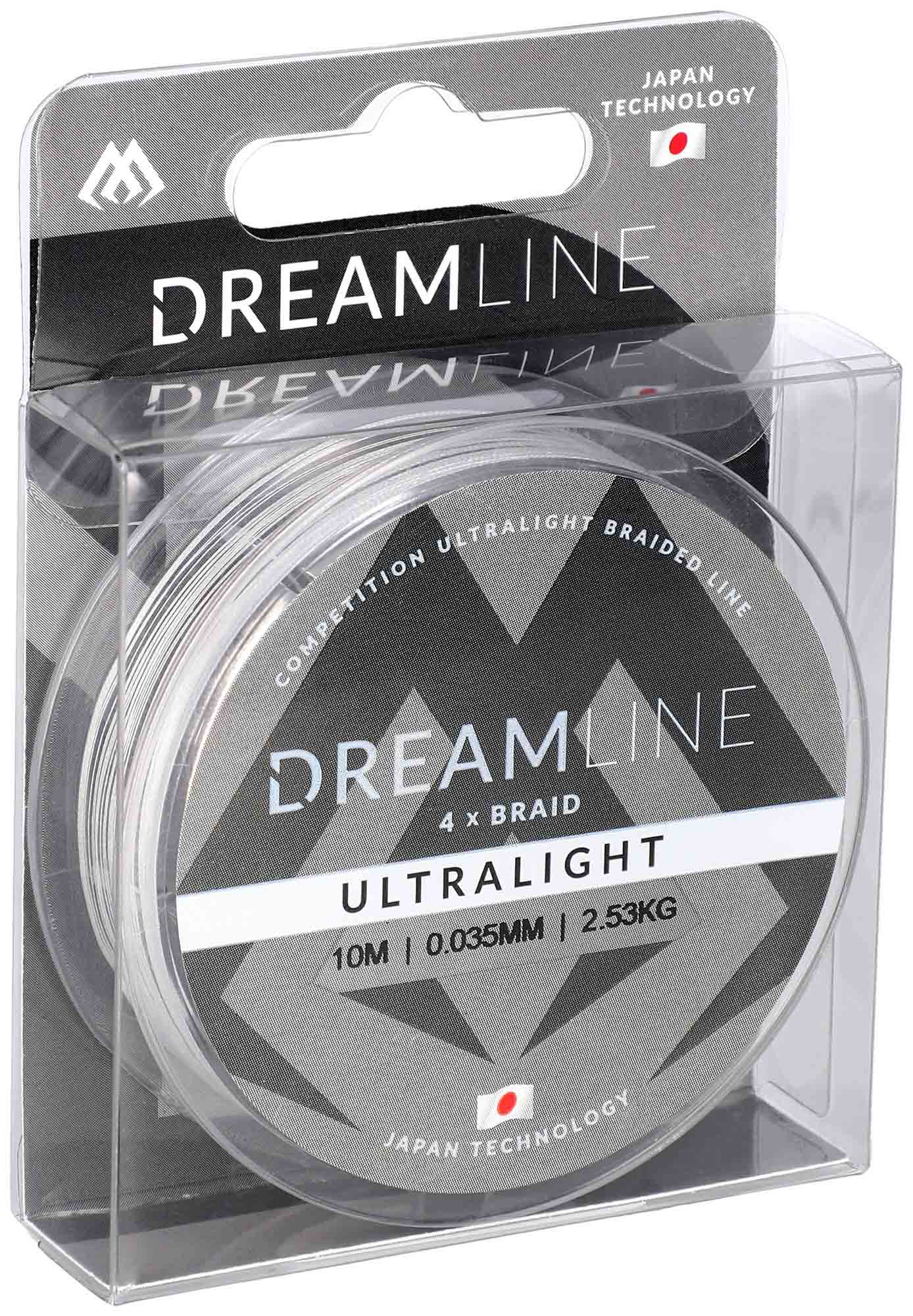 Mikado Geflochtene Schnüre - Dreamline Ultralight - 0.047mm/3.87kg/10m - Weiss - 1 Spule