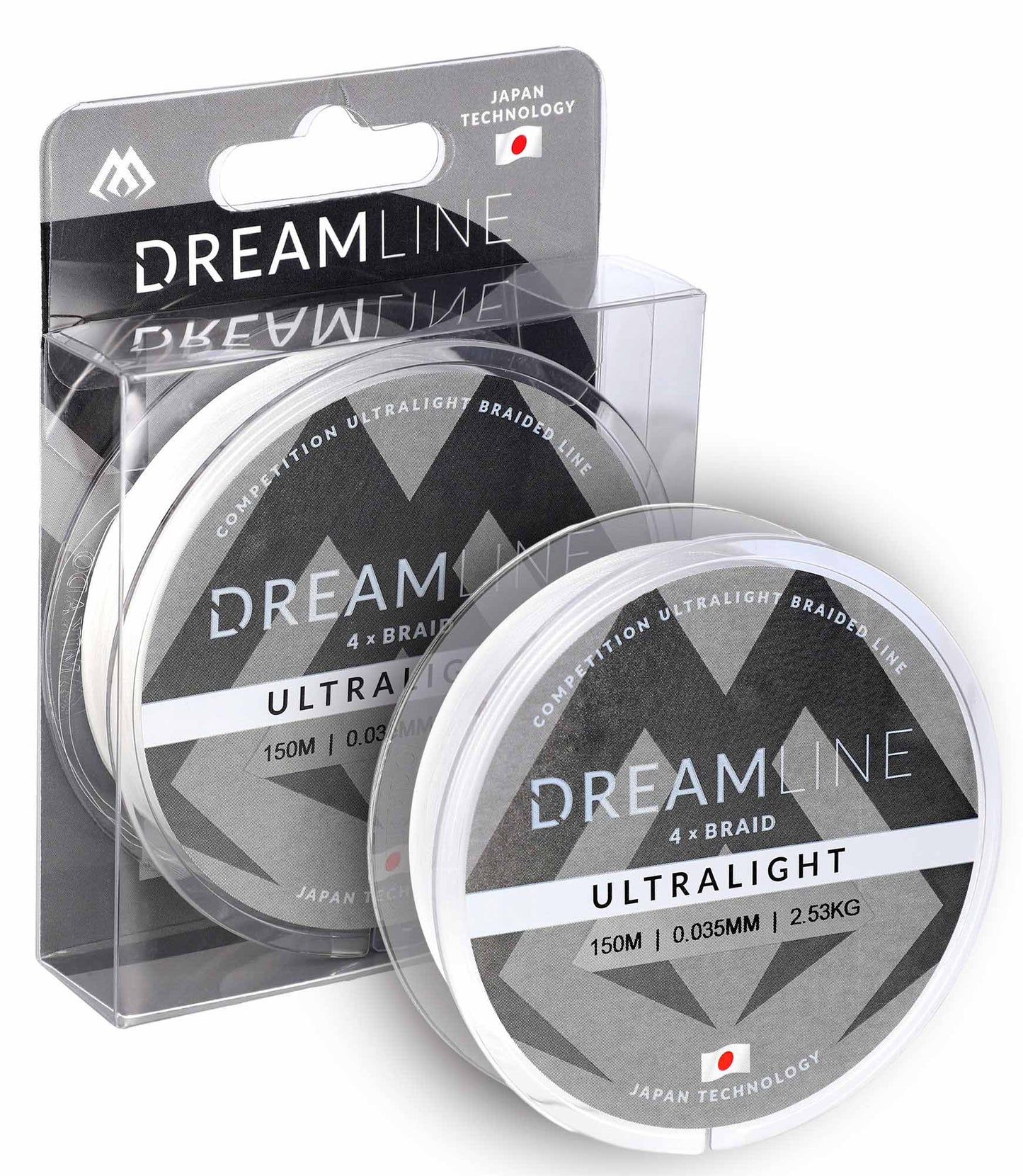 Mikado Geflochtene Schnüre - Dreamline Ultralight - 0.035mm/2.53kg/150m - Weiss - 1 Spule