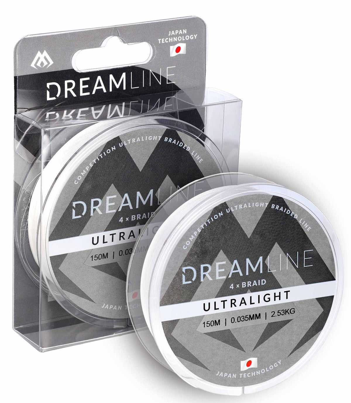 Mikado Geflochtene Schnüre - Dreamline Ultralight - 0.047mm/3.87kg/150m - Weiss - 1 Spule