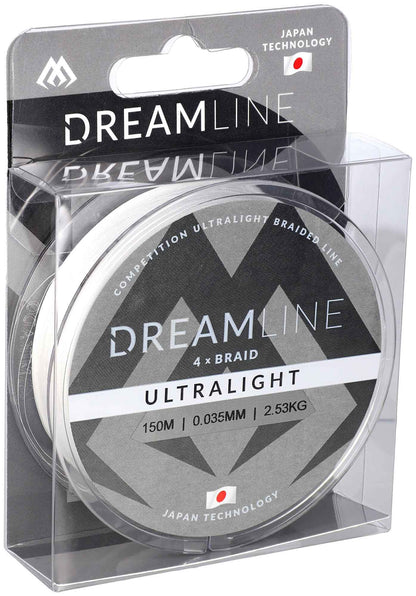 Mikado Geflochtene Schnüre - Dreamline Ultralight - 0.047mm/3.87kg/150m - Weiss - 1 Spule