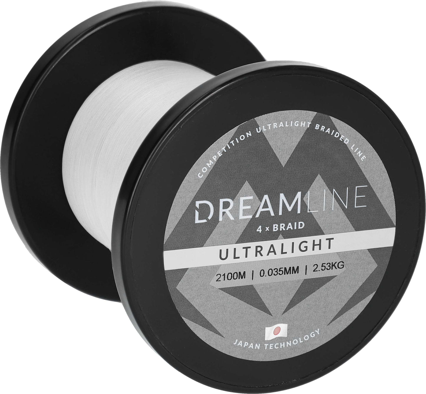 Mikado Geflochtene Schnüre - Dreamline Ultralight - 0.035mm/2.53kg/2100m - Weiss - 1 Spule