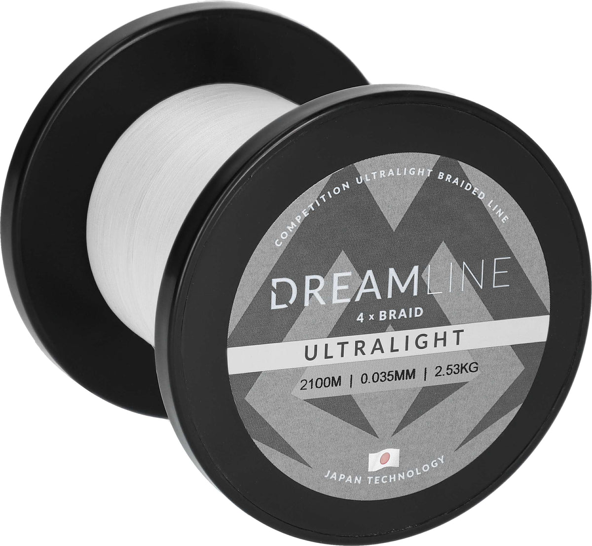 Mikado Geflochtene Schnüre - Dreamline Ultralight - 0.058mm/4.43kg/2100m - Weiss - 1 Spule