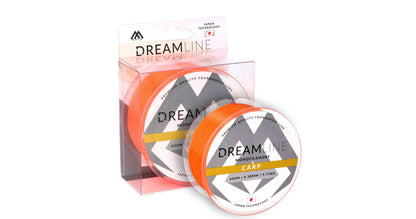 Mikado Schnur - Dreamline Carp - 0.35mm/12.04kg/600m - Fluo Orange - 1 Spule