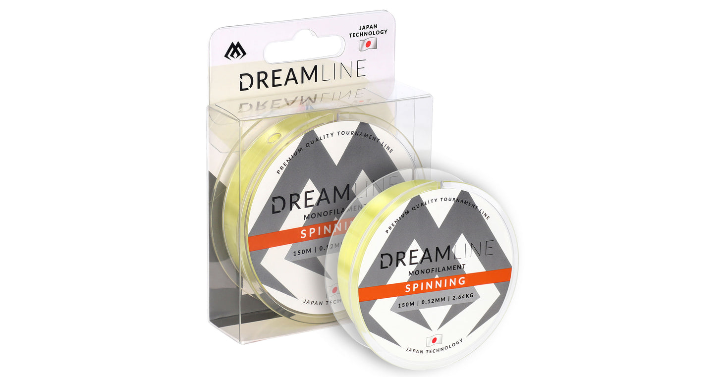 Mikado Schnur - Dreamline Spinning - 0.16mm/3.93kg/150m - Gelb - 1 Spule