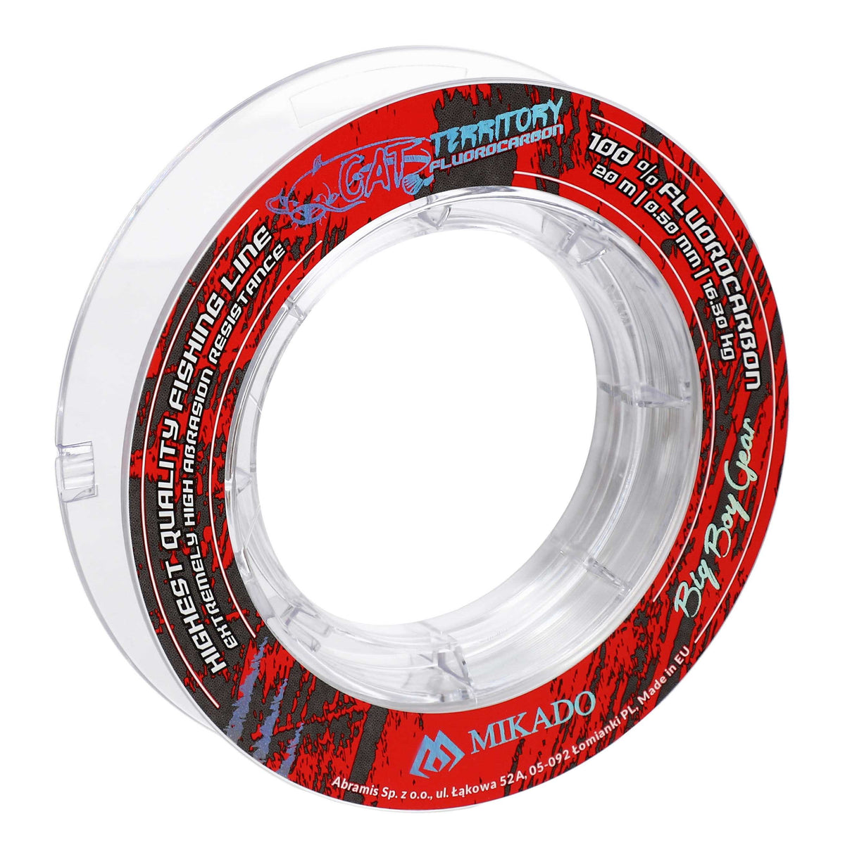 Mikado Schnur - Fluorocarbon Cat Territory - 0.70mm/30.20kg/20m - 1 Spule