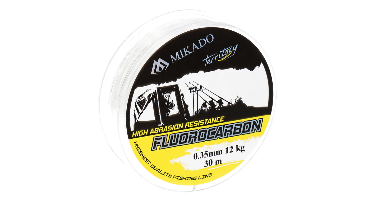 Mikado Schnur - Fluorocarbon Carp Territory - 0.50mm/25lbs/11.34kg/30m - 1 Spule