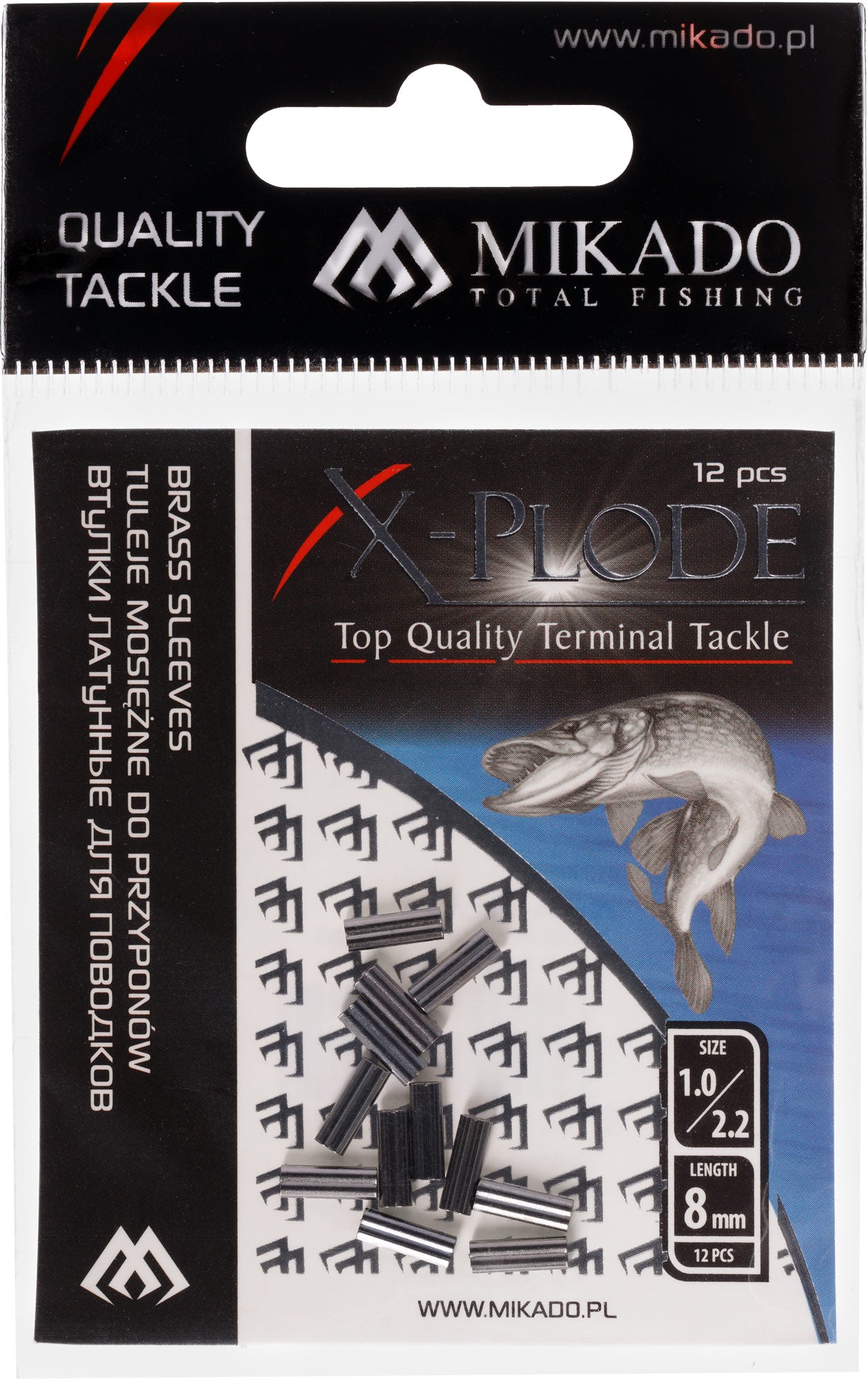 Mikado Ärmel - Messing Doppelt 0.7x1.5x6mm - 12 Stk.