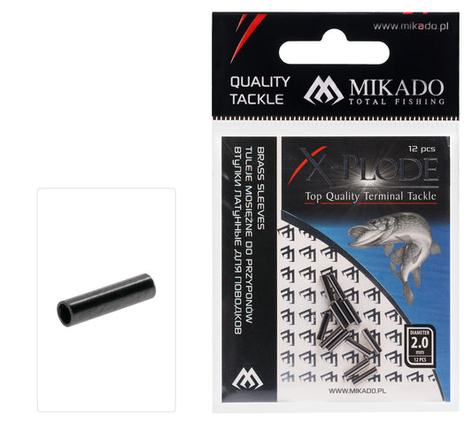 Mikado Ärmel - Messing 1.8mm - 12 Stk.