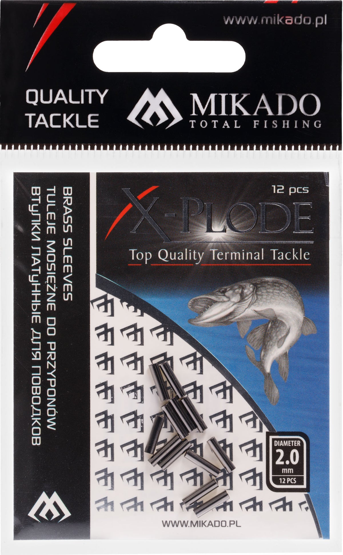 Mikado Ärmel - Messing 1.8mm - 12 Stk.