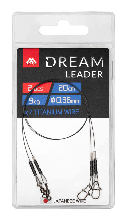 Mikado Leader - Dream Leader - Titanium 1x7 20cm/20LB/9kg - 2pcs