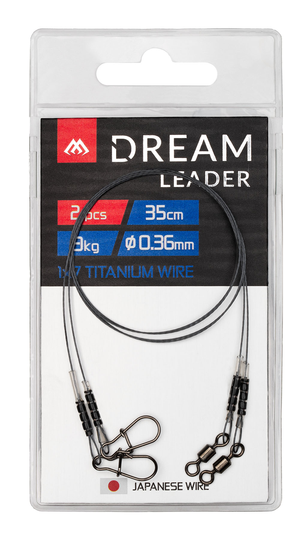 Mikado Leader - Dream Leader - Titanium 1x7 35cm/20LB/9kg - 2pcs
