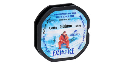 Mikado Schnur - Eyes Blue Ice - 0.16mm/3.80kg/50m - 10 Spulen