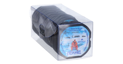 Mikado Schnur - Eyes Blue Ice - 0.08mm/1.20kg/50m - 10 Spulen