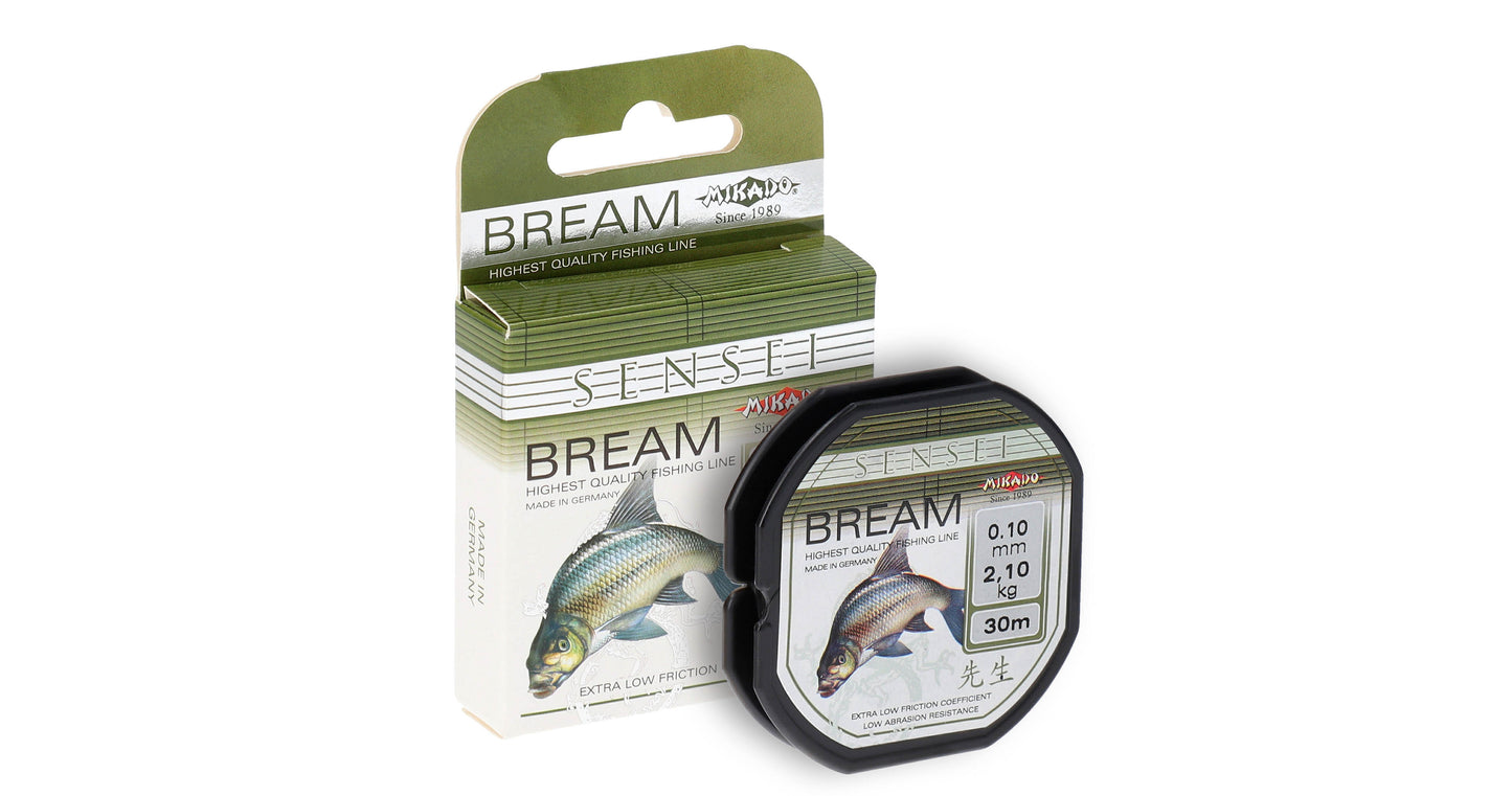 Mikado Schnur - Sensei Bream - 0.18mm/5.00kg/30m - 1 Spule