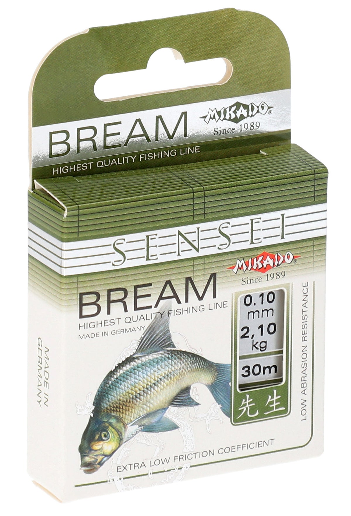 Mikado Schnur - Sensei Bream - 0.10mm/2.60kg/30m - 1 Spule