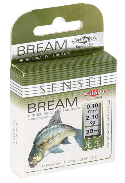 Mikado Schnur - Sensei Bream - 0.12mm/2.80kg/30m - 1 Spule