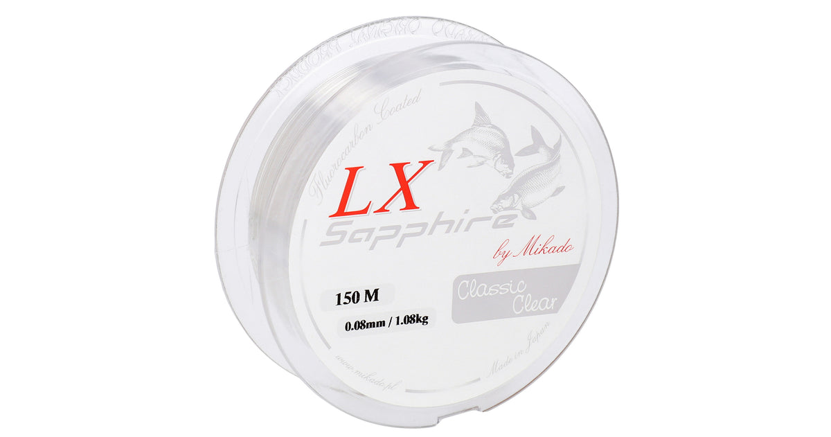 Mikado Schnur - Lx Sapphire Classic Clear - 0.08mm/1.08kg/150m - 1 Spule