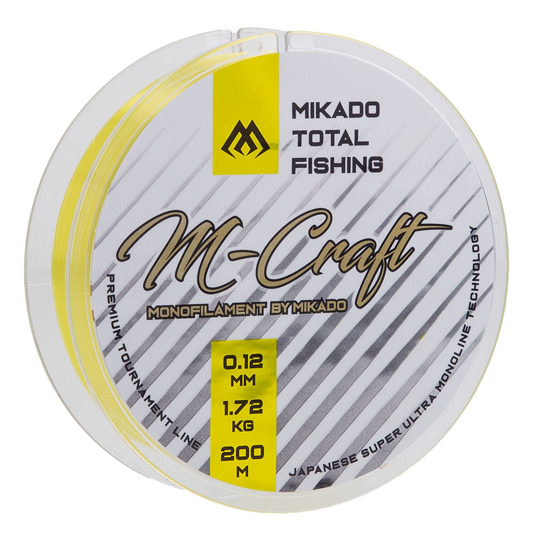 Mikado Schnur - M-Craft - 0.10mm/1.35kg/200m - Fluo Yellow - 1 Spule
