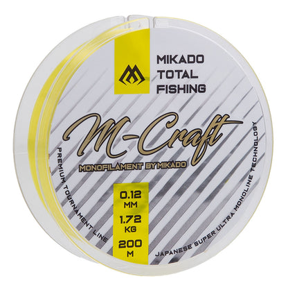 Mikado Schnur - M-Craft - 0.10mm/1.35kg/200m - Fluo Yellow - 1 Spule