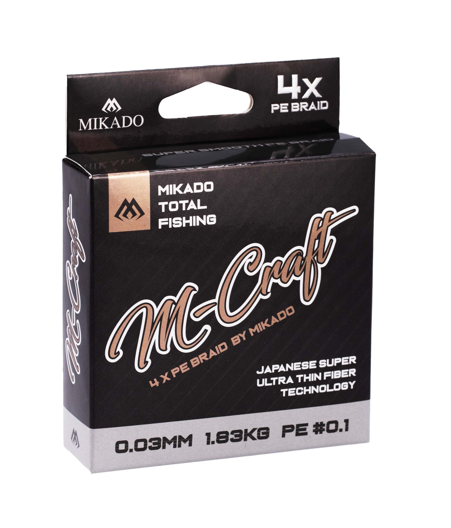 Mikado Geflochtene Schnüre - M-Craft Braid - 0.03mm/1.83kg/150m - Steel Gray - 1 Spule