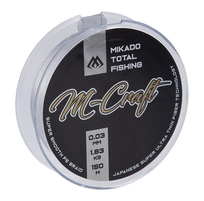 Mikado Geflochtene Schnüre - M-Craft Braid - 0.08mm/4.51kg/150m - Steel Gray - 1 Spule