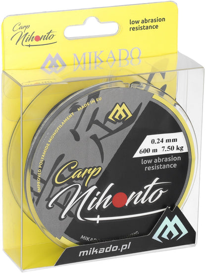 Mikado Schnur - Nihonto Carp - 0.24mm/7.50kg/600m - 1 Spule